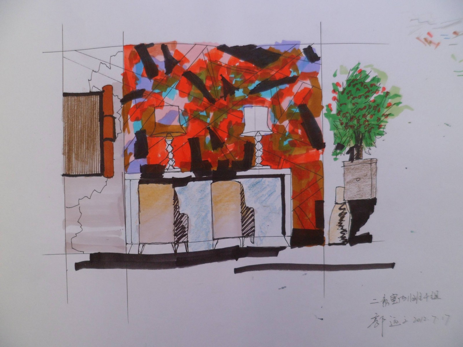 WYD+无影——几年前在特训营的手绘线稿单体-4