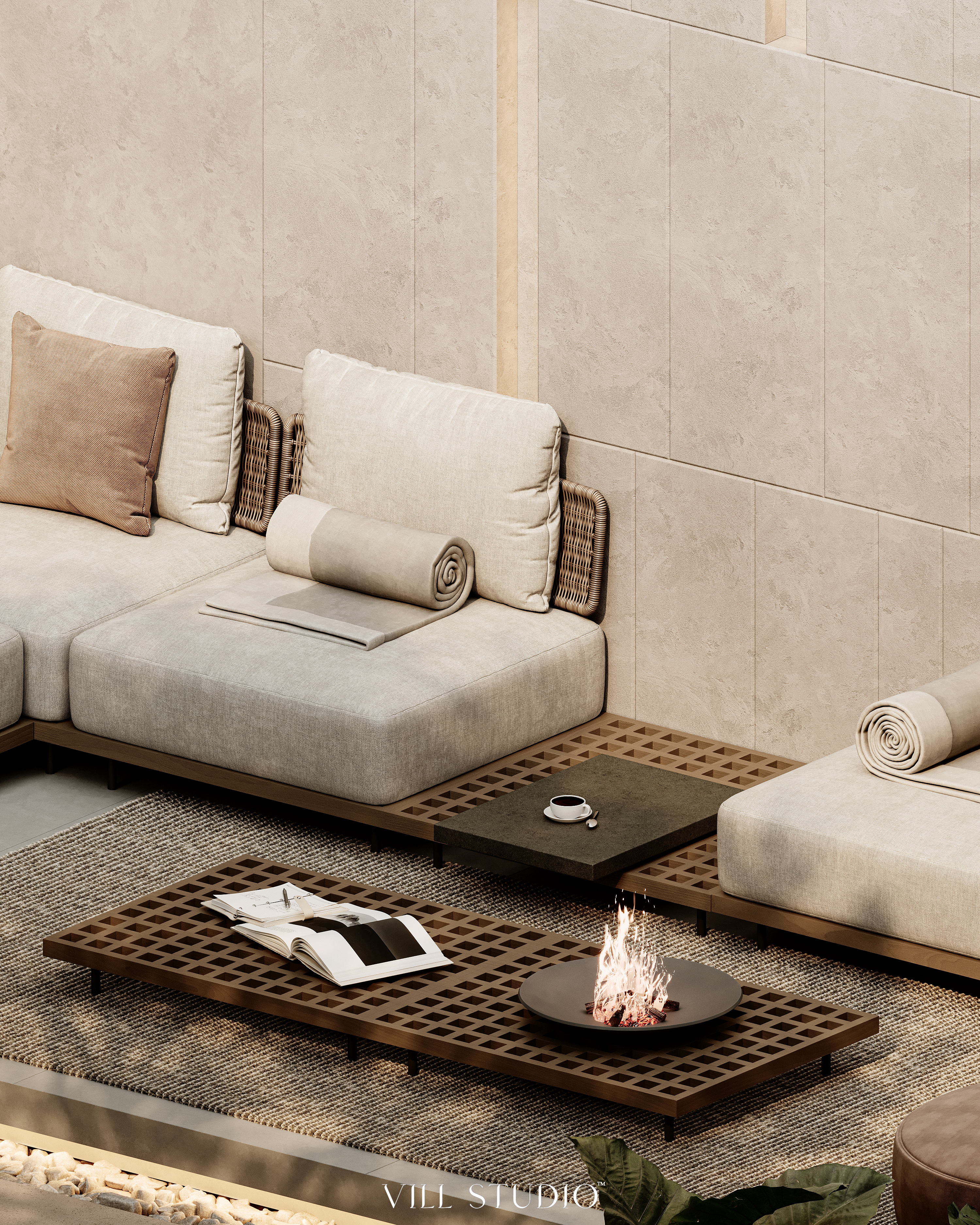 MODERN OUTDOOR VILLA ENTRANCE DESIGN | OMAN-7