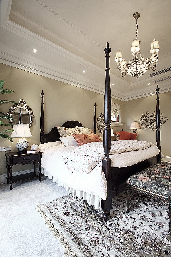 法式简约家装别墅样板房-2-24