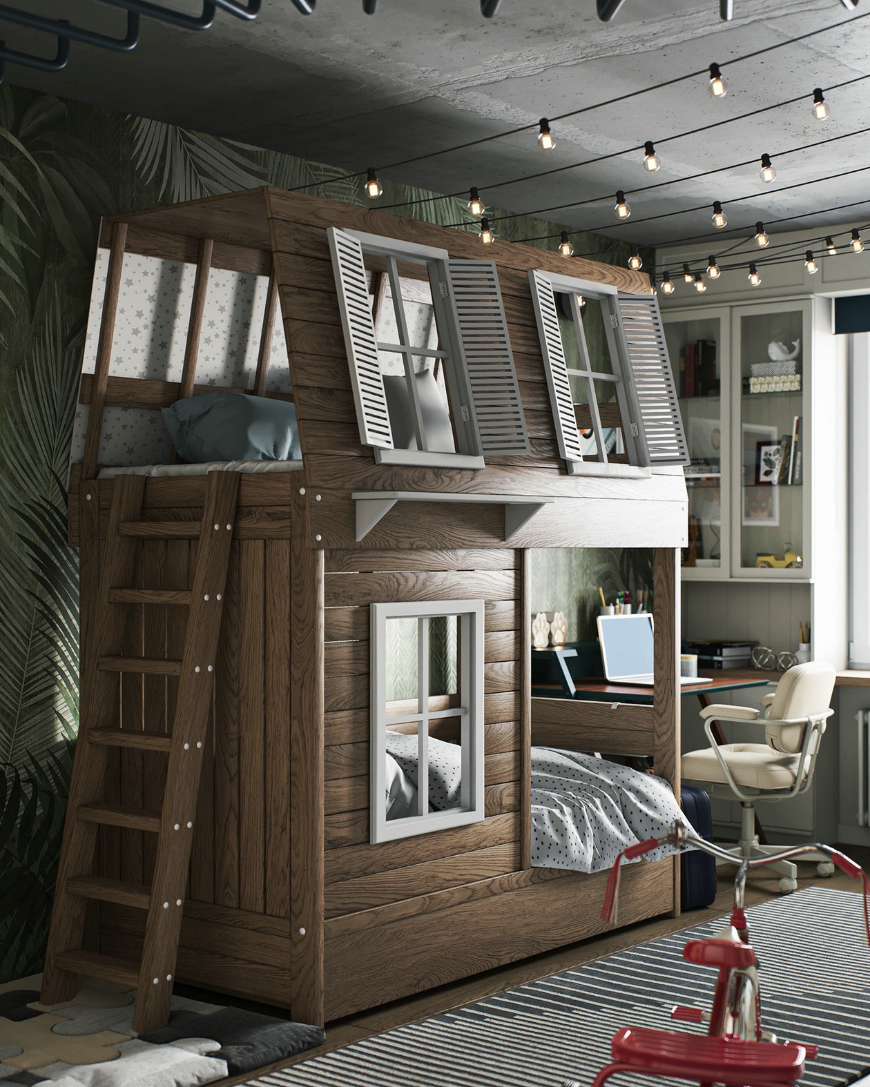 97㎡混搭 风色彩丰富，布局大胆-16