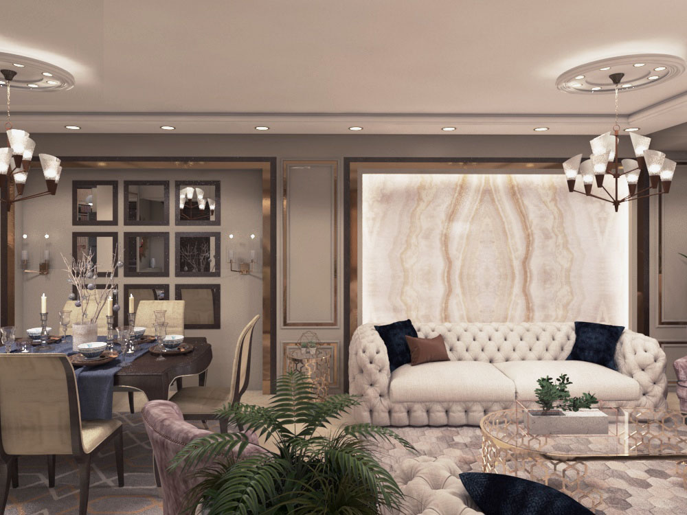 Reception/Open Kitchen+Living Area (Alexandria, Egypt)-0