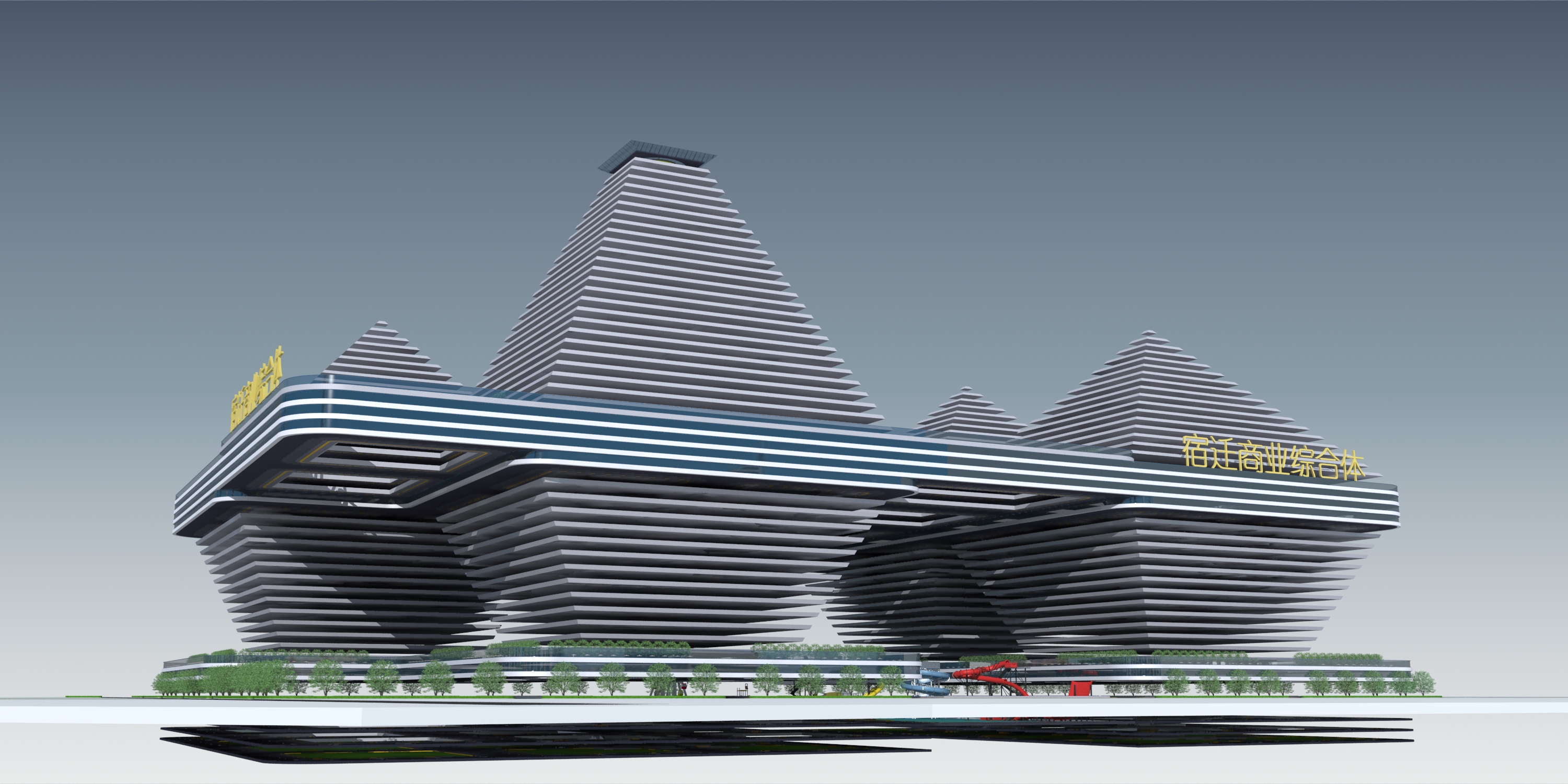 天空之城,宿迁生态商业综合体丨中国宿迁-0