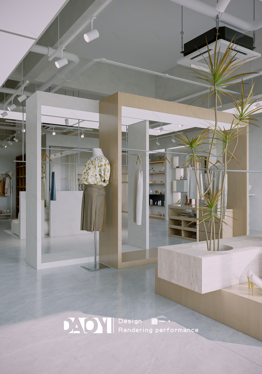 「不负韶华」品牌服装店室内设计丨「DAOYI 道一丶」设计团队-19
