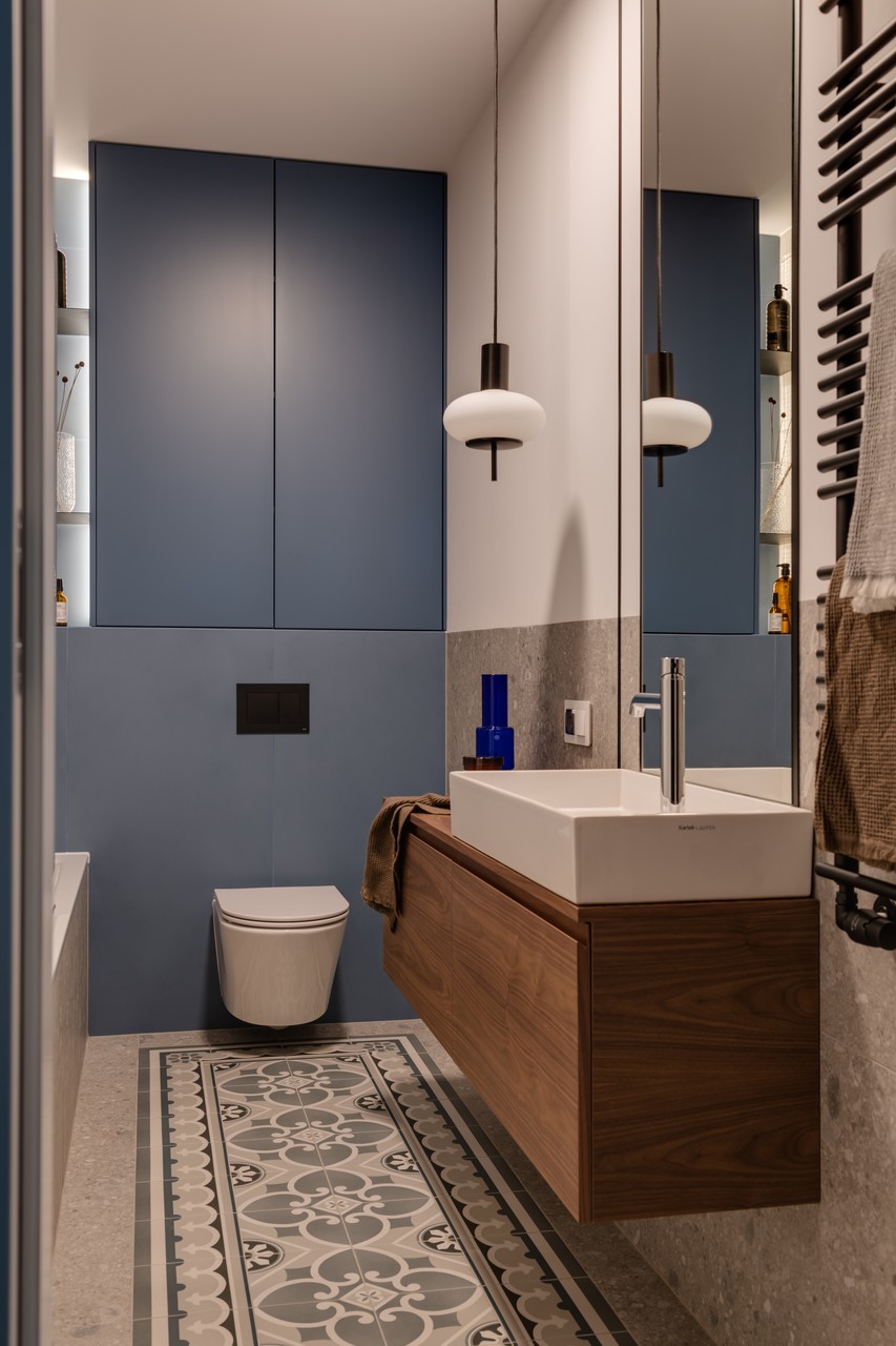 50平米带石榴红调的公寓设计丨Grupa NONO-42