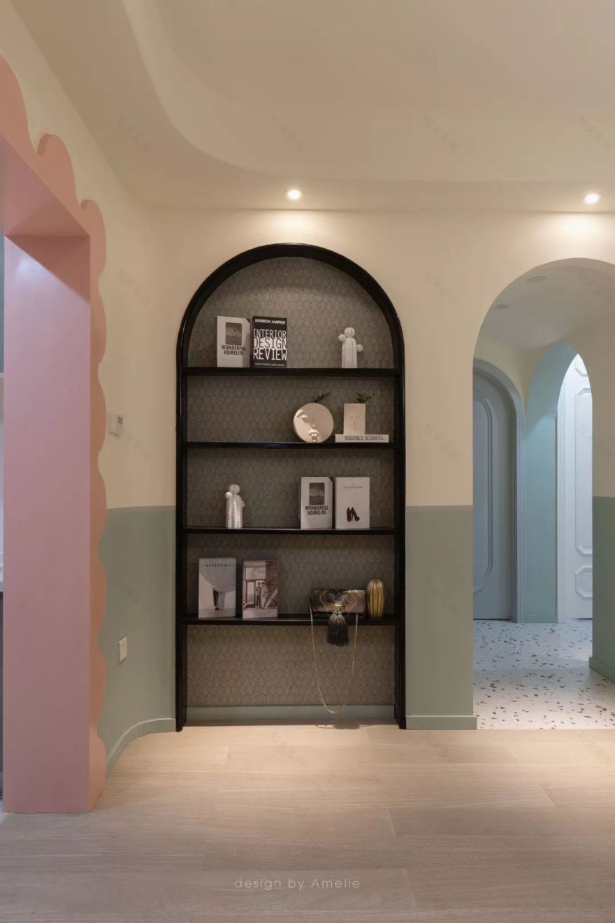 88㎡武汉住宅 | 红配绿温暖空间,以人为本的设计理念-41