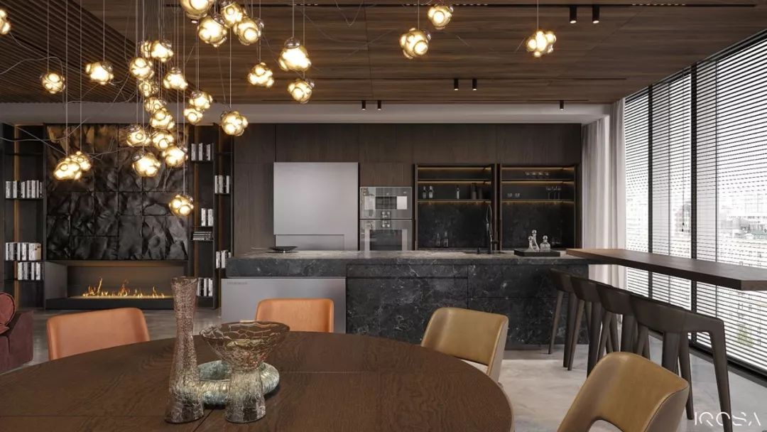 乌克兰 IQOSA 工作室打造野性公寓,粗犷与精致的完美融合-35