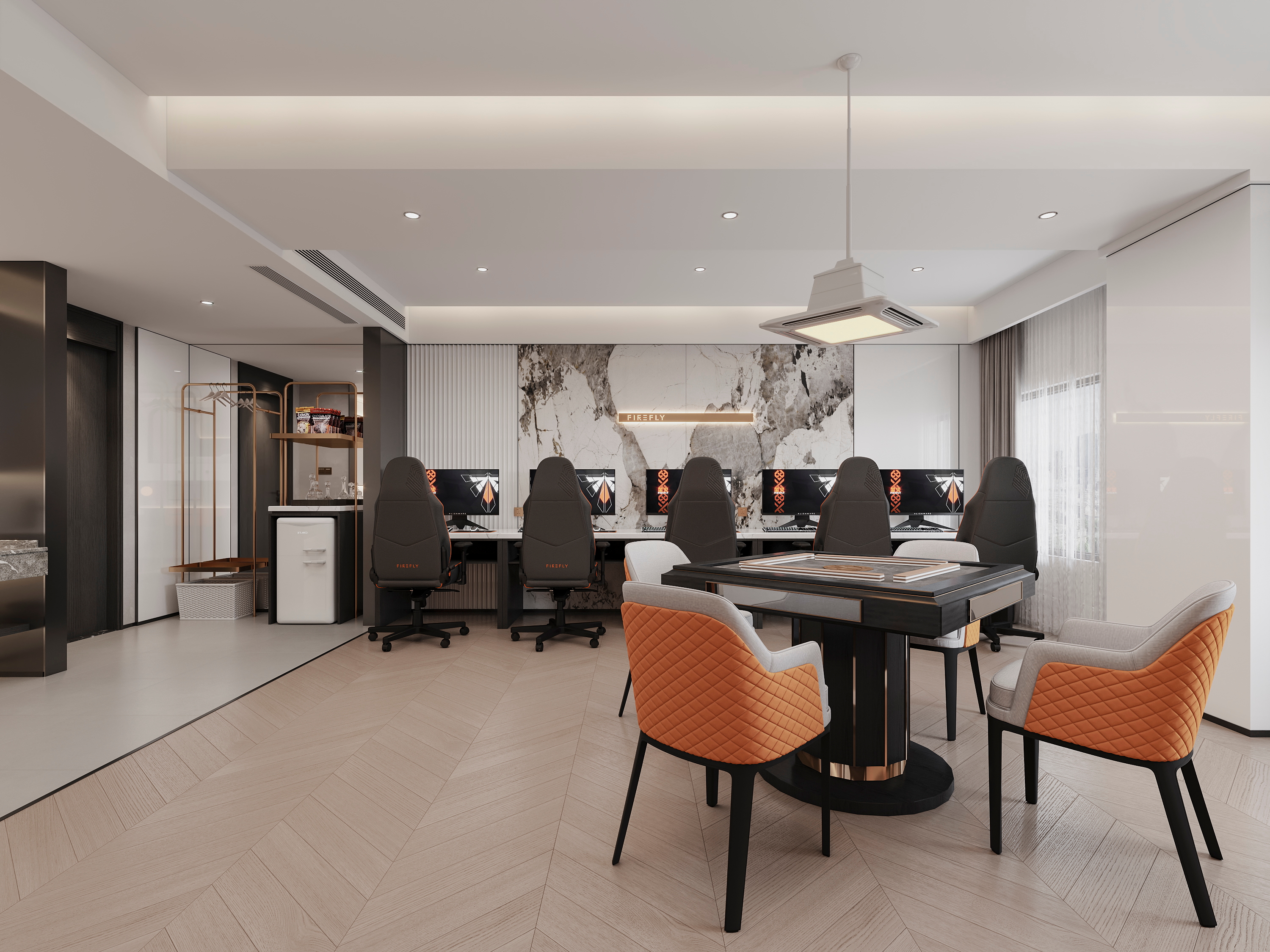 电竞酒店装修效果图-21