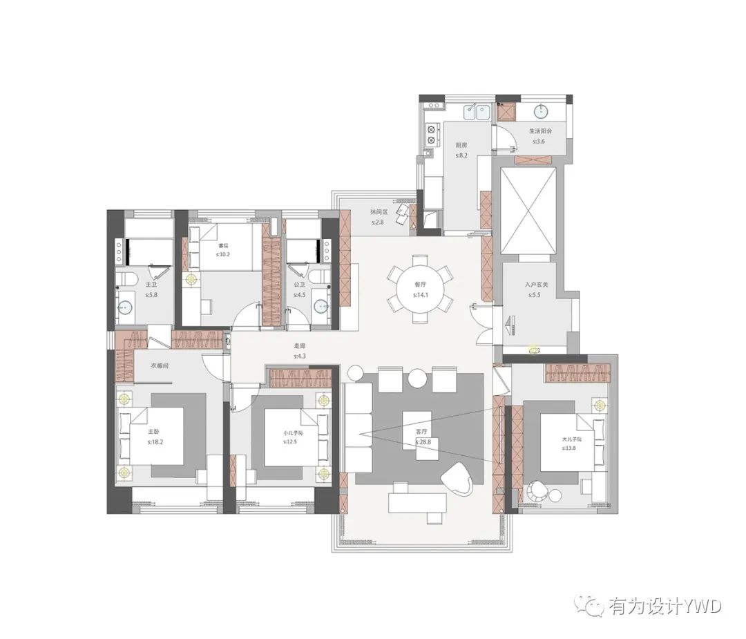 绿岛湖壹号 · 160㎡湖景舒适住宅丨中国佛山丨佛山有为室内设计有限公司-9