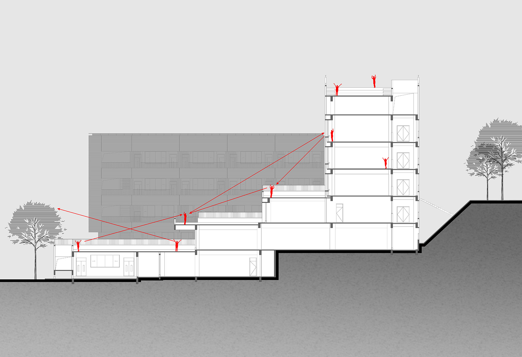 吉首中驰·湘郡礼德学校丨中国湘西丨山东建筑大学建筑城规学院象外营造工作室-45