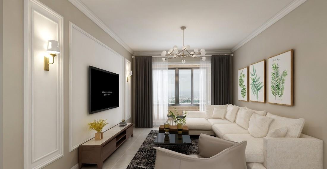 万达文旅城 125 平现代简约家居设计-8