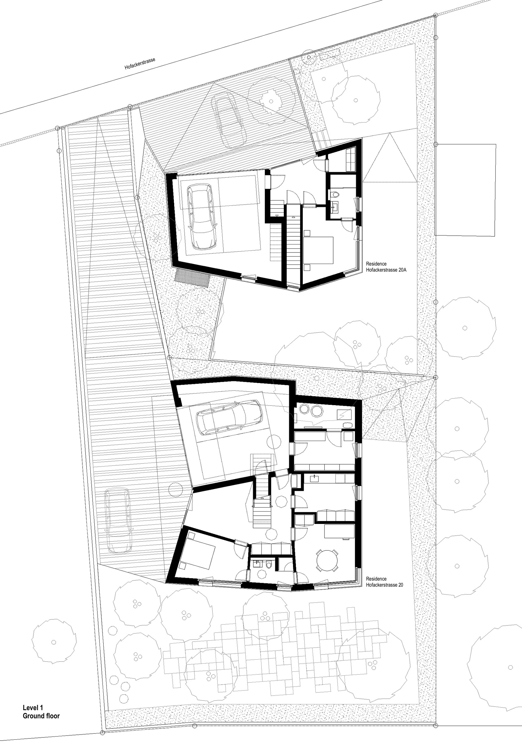 瑞士 Adliswil 两户独立住宅设计-29