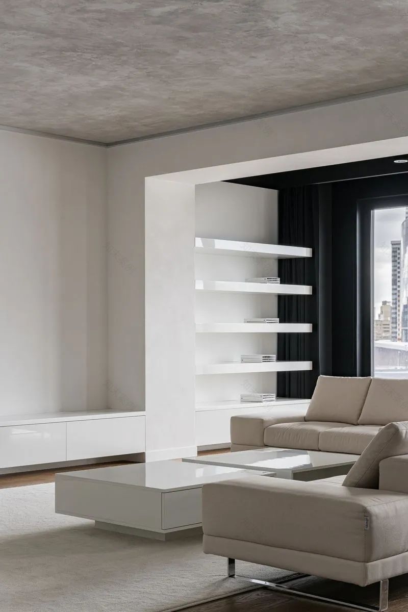 205㎡极简大平层空间设计丨Dmitry Khanin-15