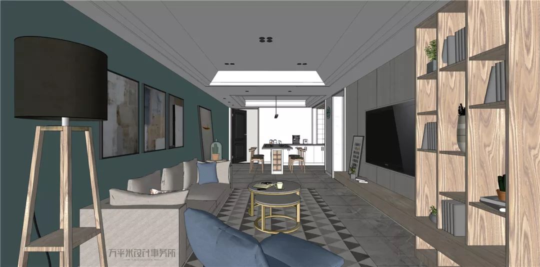 97 平现代女性公寓，紧凑空间变开阔-42