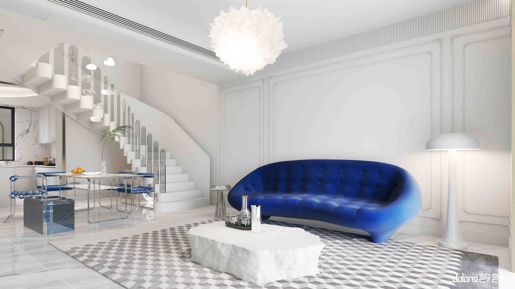 桃花园著跃层丨DoLong董龍设计-19