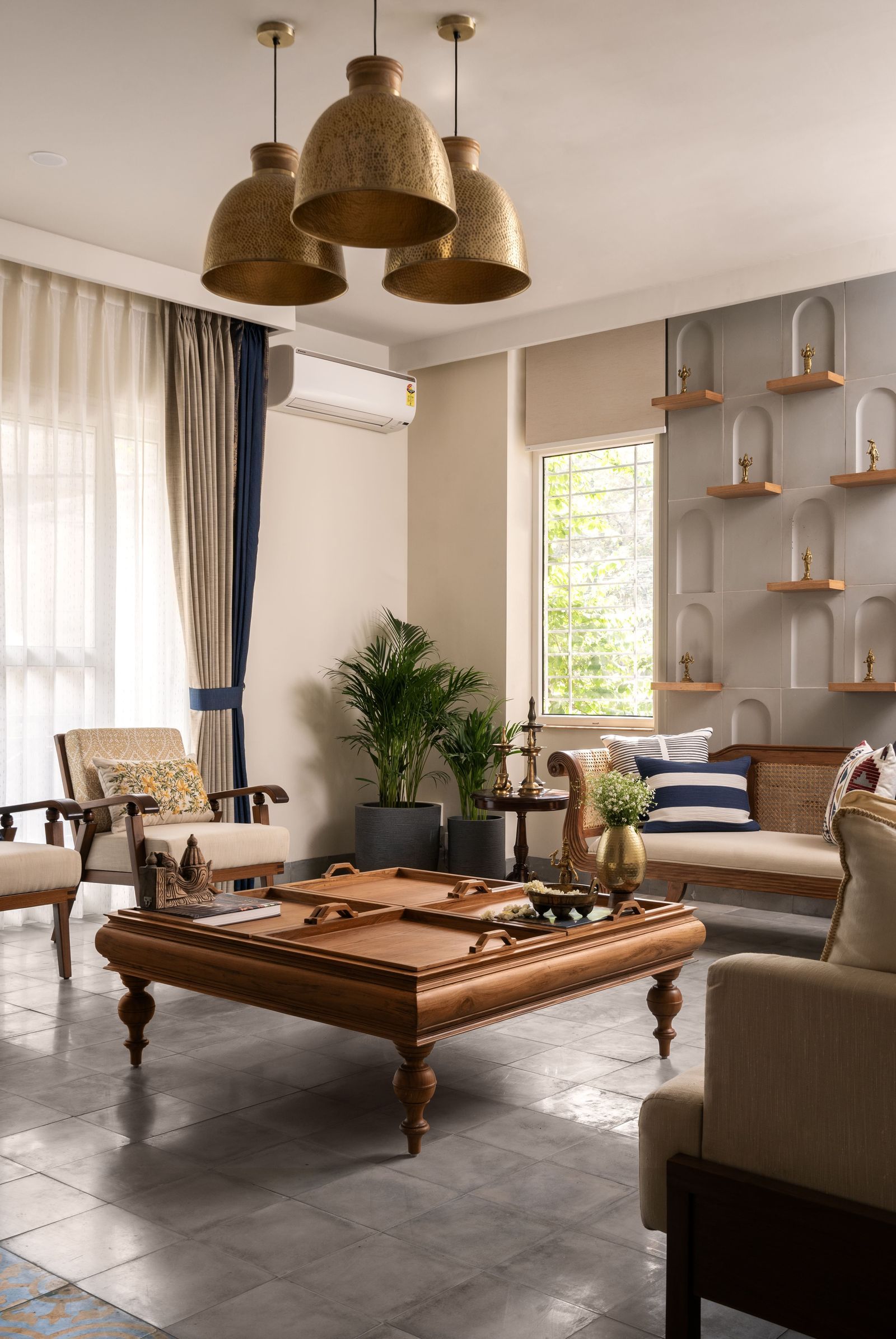 德里传统金奈风格住宅（一层改办公室）丨印度丨Envisage Projects-7