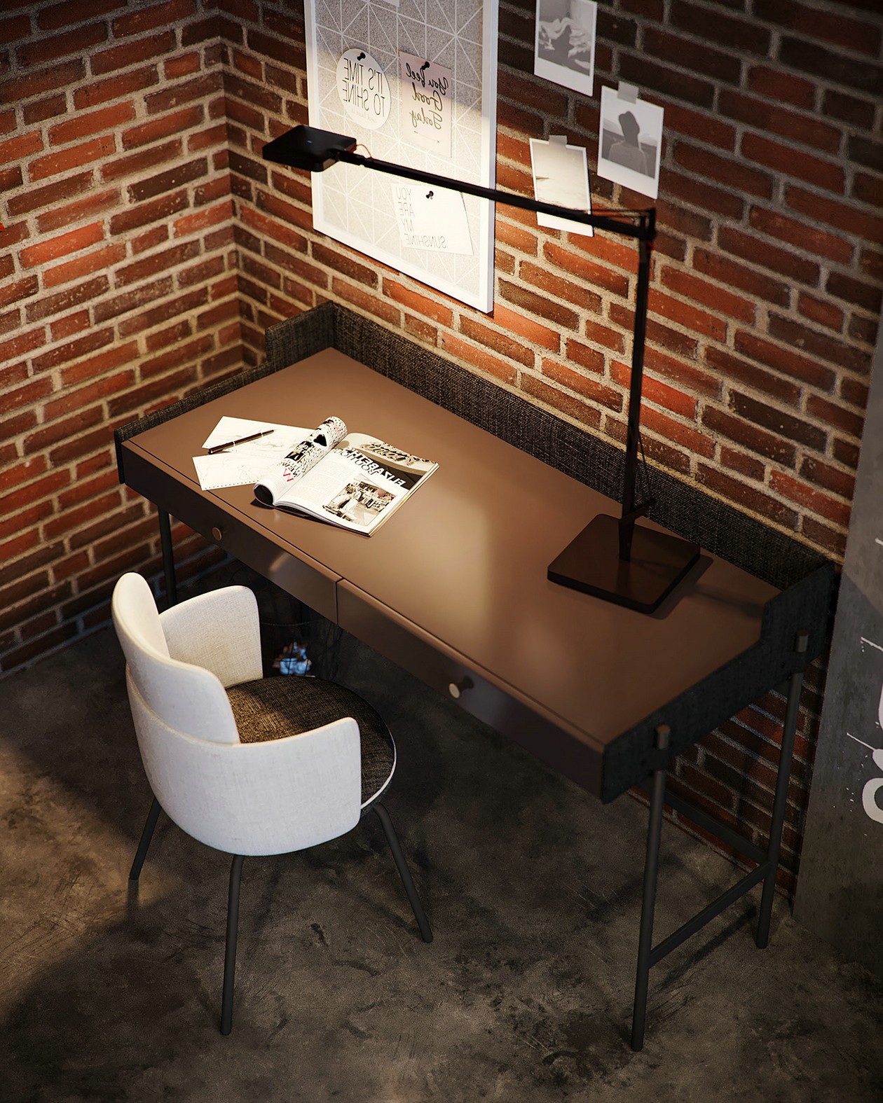 工业风小空间公寓设计-9