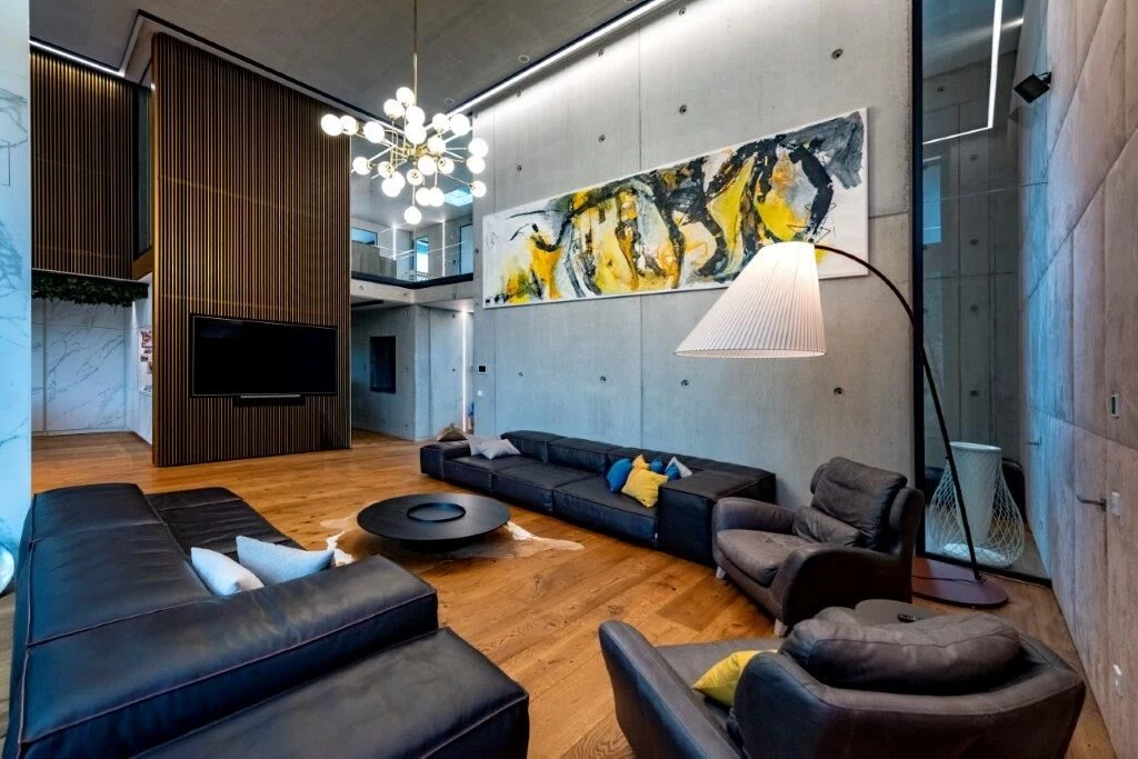 Bauhaus Villa with car lift-49