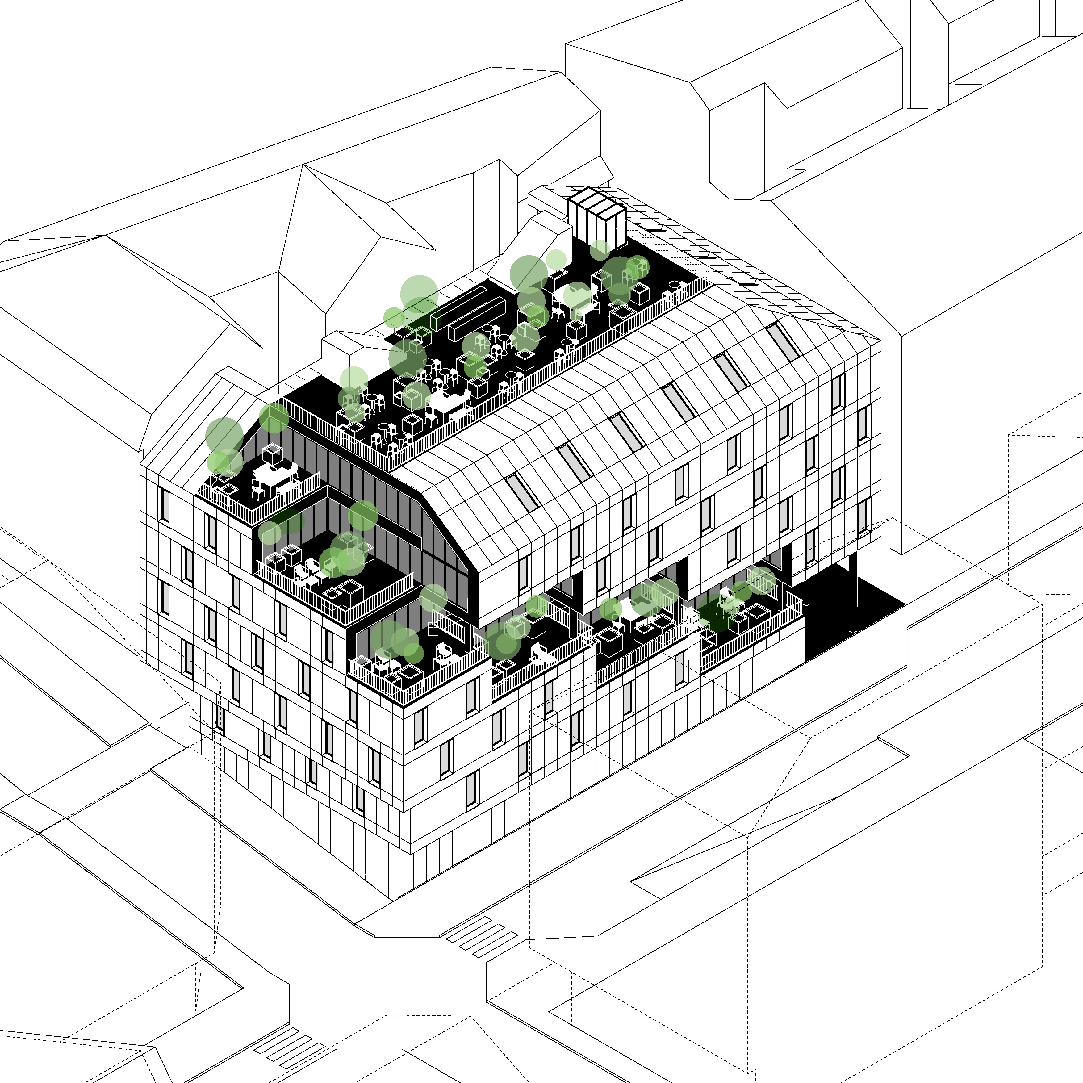 三维城市客厅 | JENGA 打造紧凑型城市公共空间-13