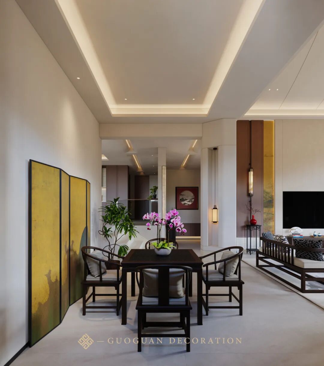 国冠装饰|浙江金华·蓝湾国际，现代中式里的生活长卷-26