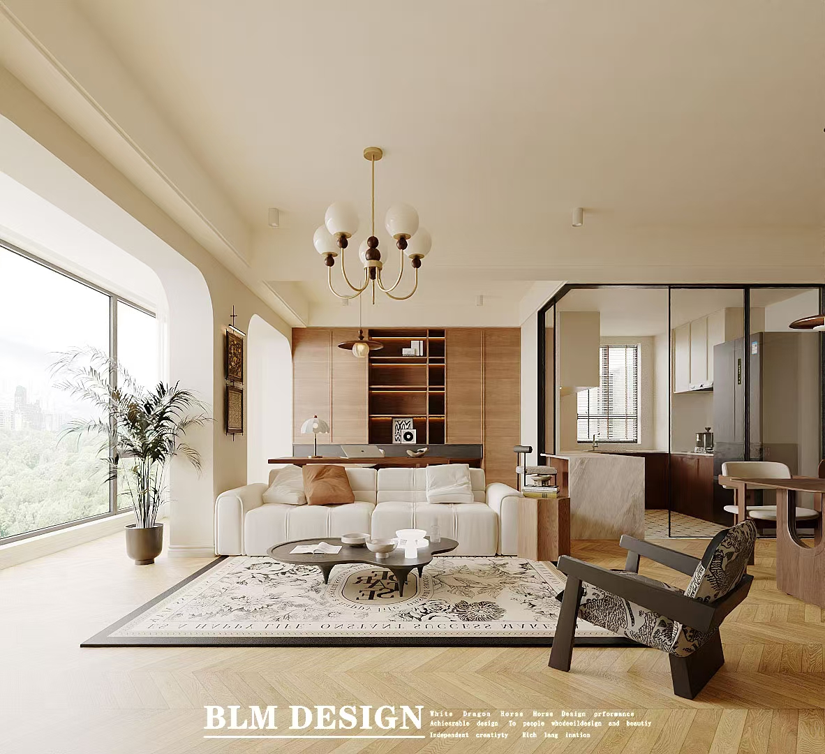 复古  白龙马效果图设计制作-4