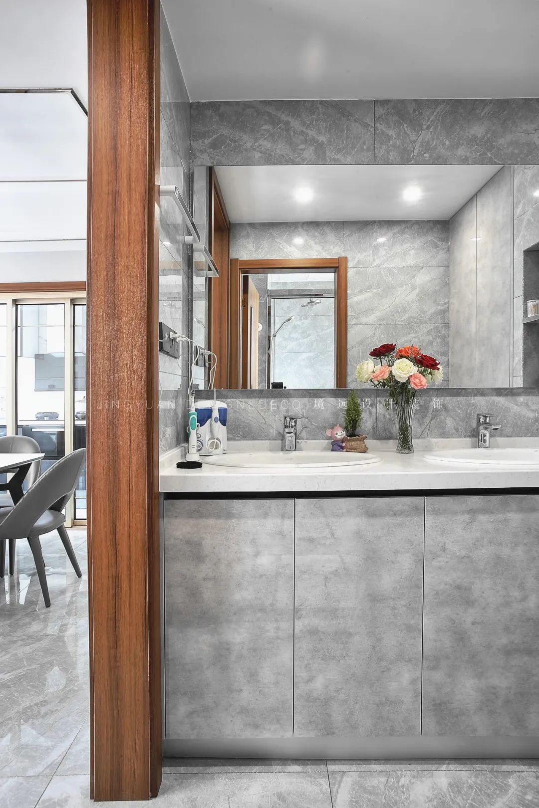 境远装饰 | 105㎡现代低奢灰度空间设计-52