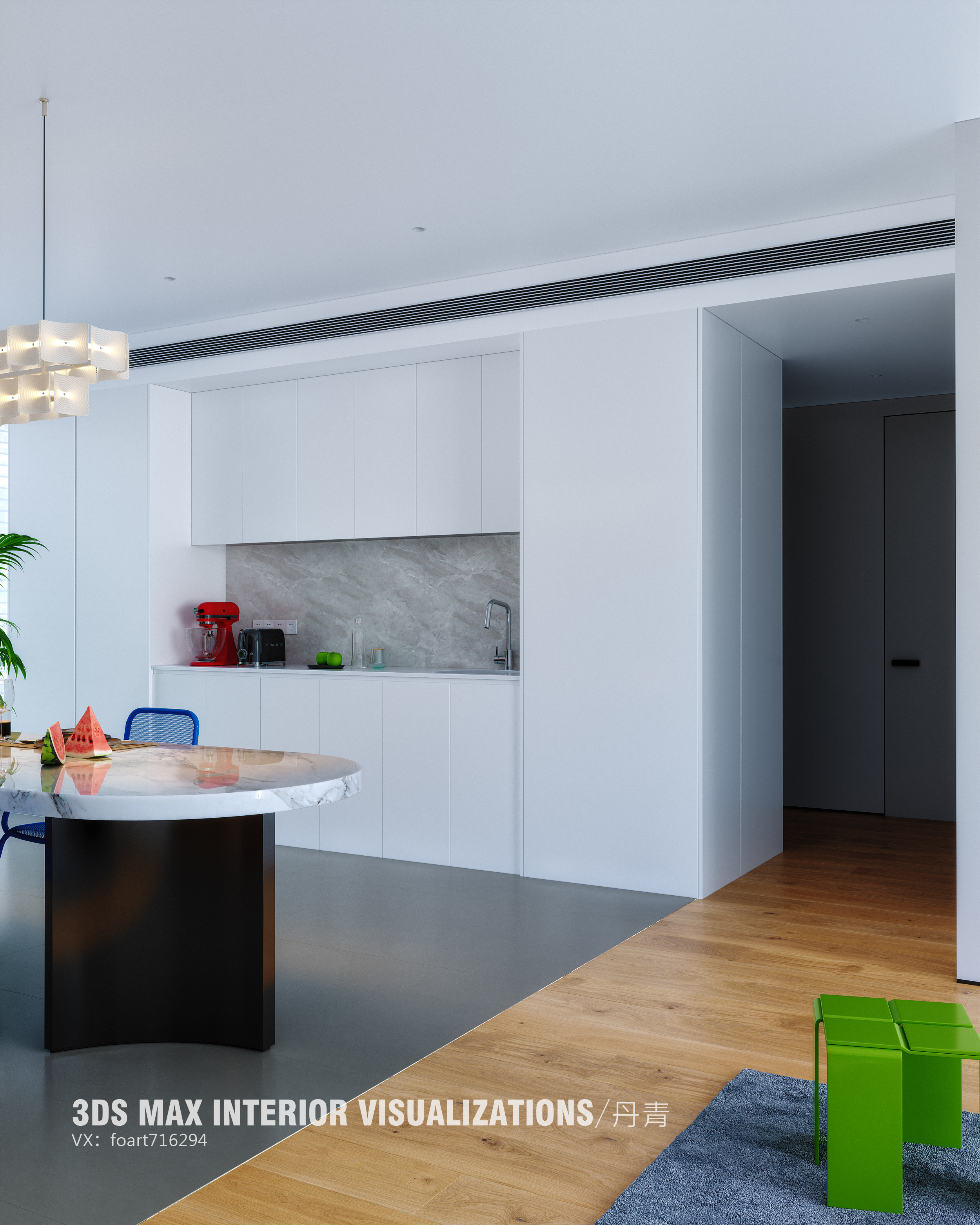 夏日客厅渲染-13