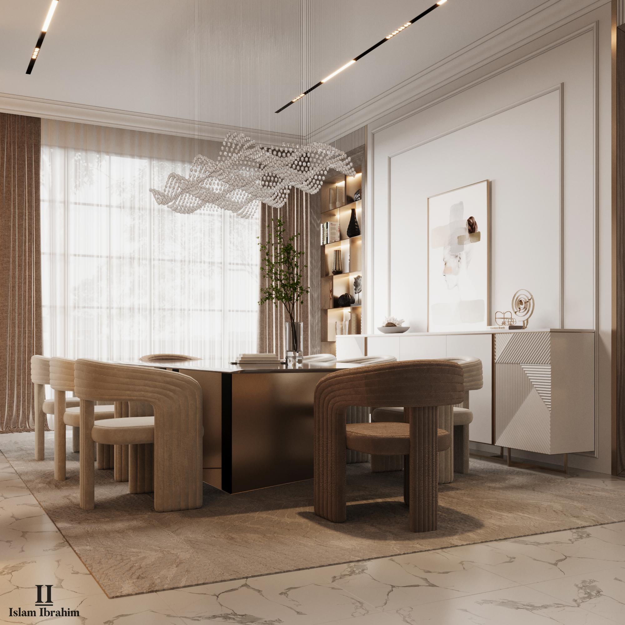 餐饮与起居区丨阿联酋丨ISLAM IBRAHIM & MUHAMMED SALAH-17