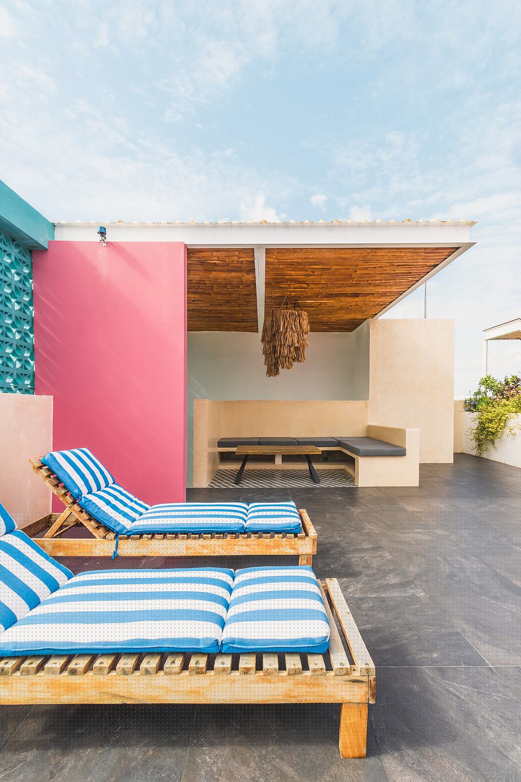 墨西哥蓝色卡门公寓丨Metro Arquitectos-3