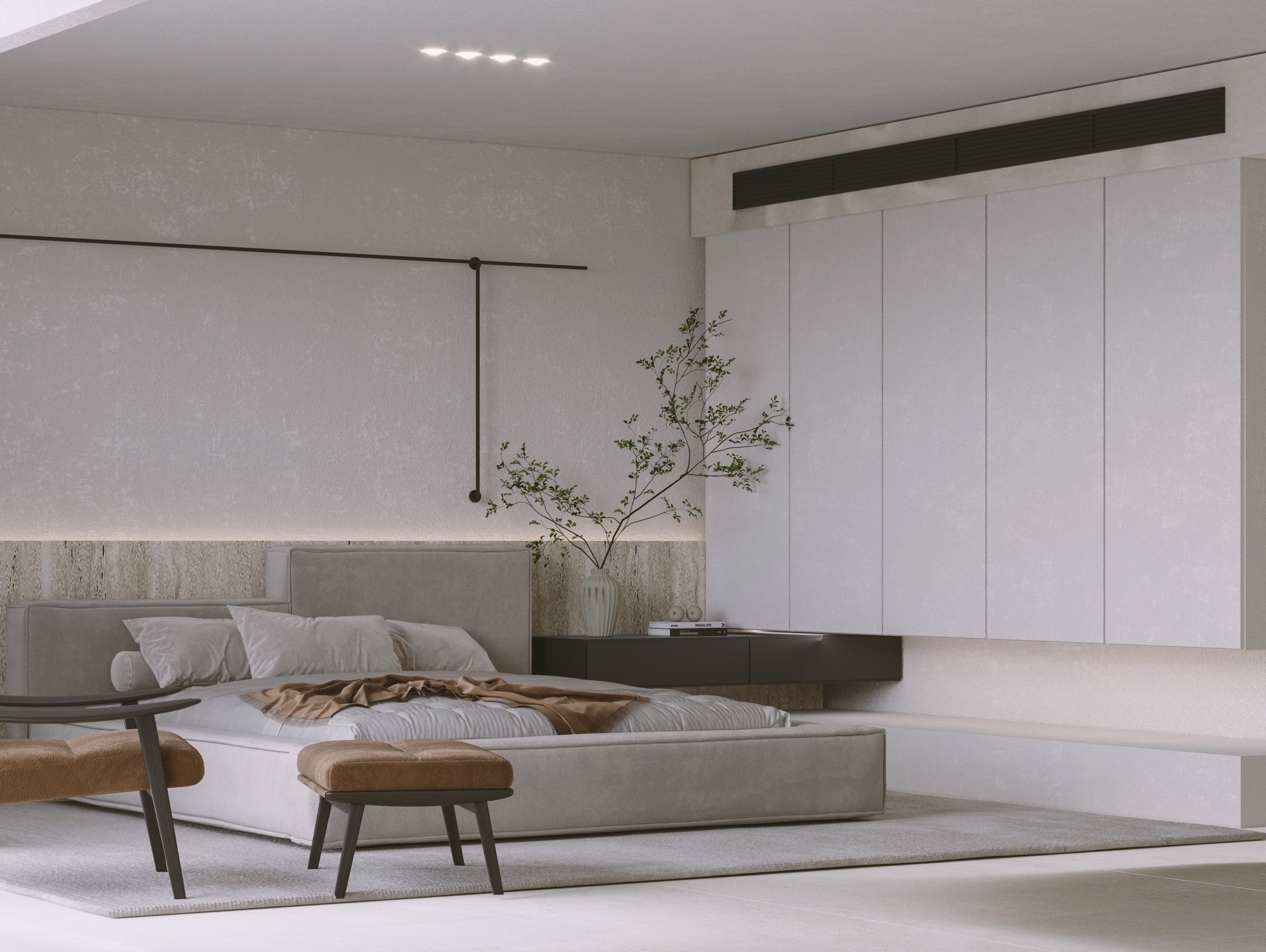 Minimalist Apartment Design - Kuwait-4