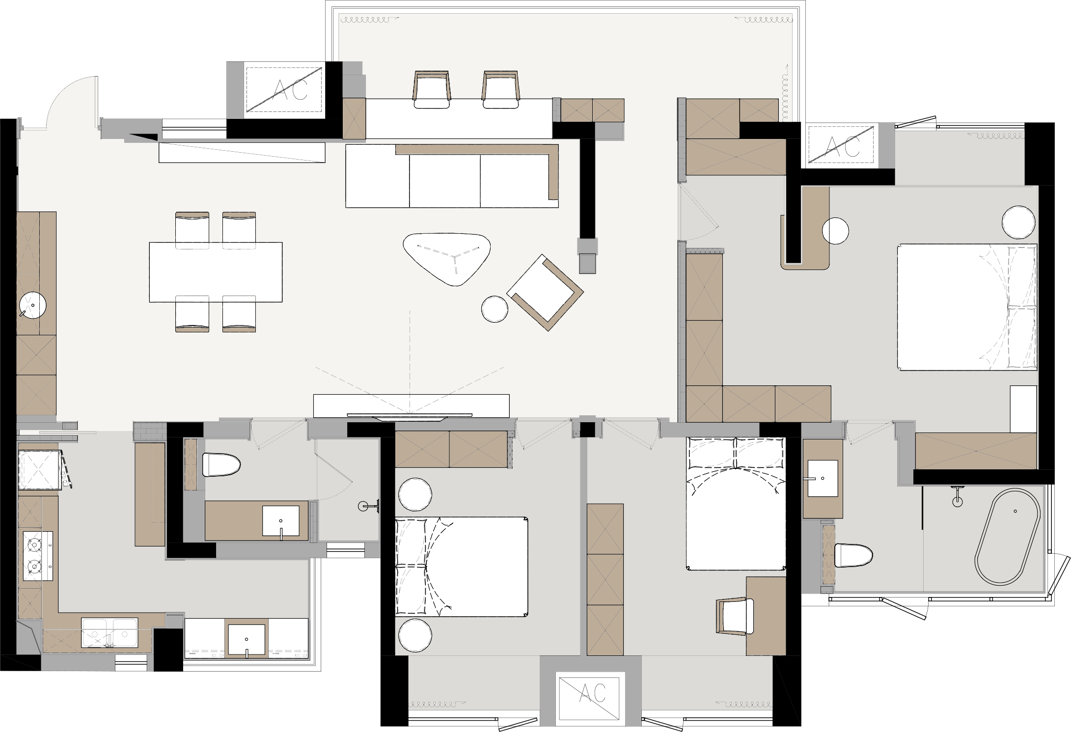 昔筑 · 140㎡三人居设计丨中国成都丨成都宏福樘设计-15