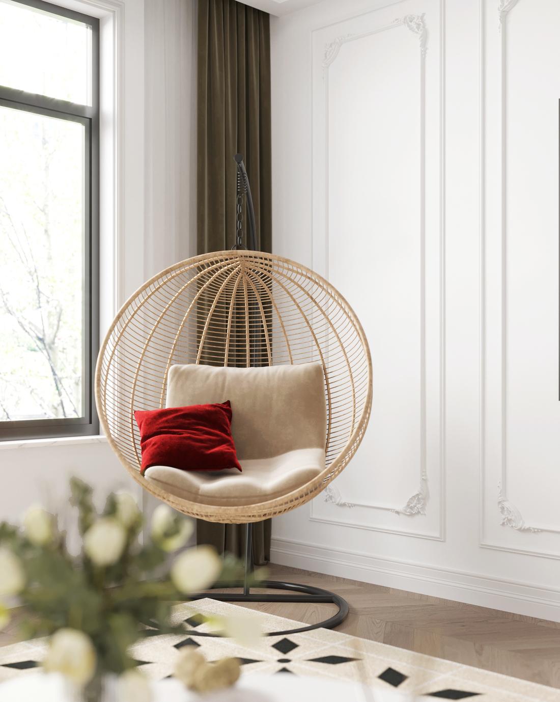 110㎡法式复古风住宅设计-17