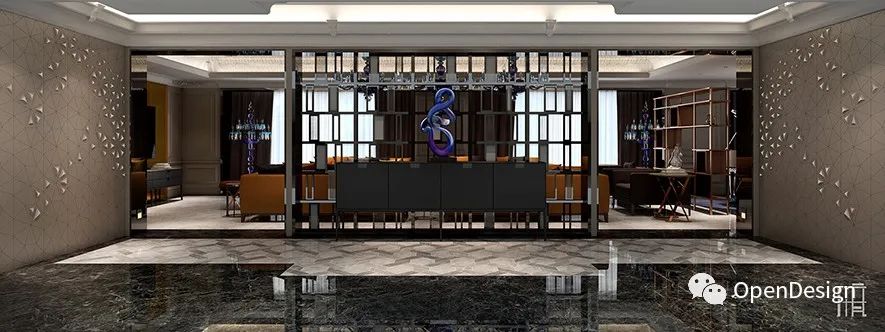 玥庭国际 · 蓝色调的时尚与古典交融的住宅设计丨中国台中丨天境设计-5