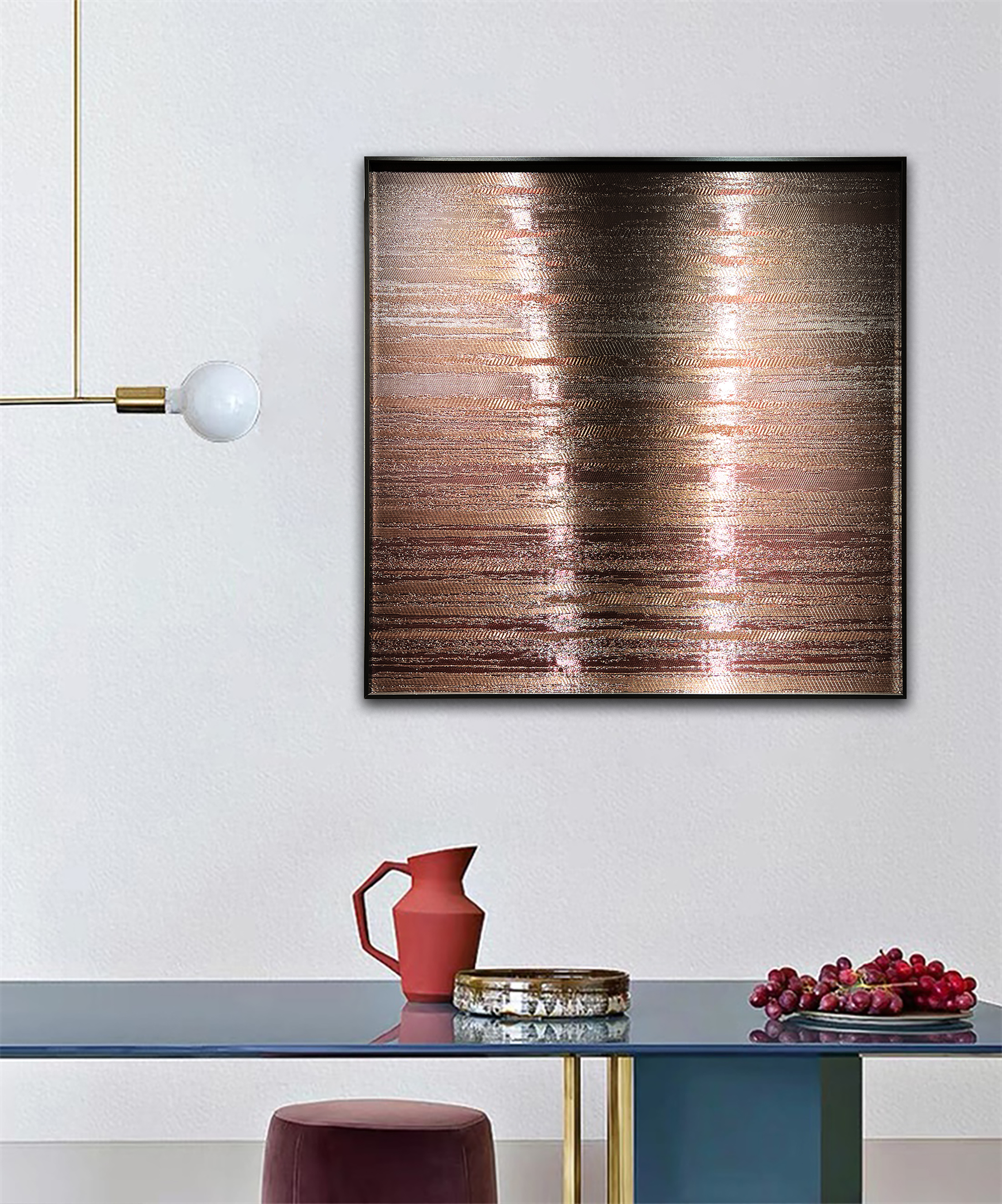 新品金属画 铜丝编织画 金属络缇画 -5