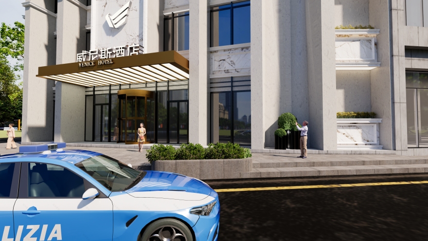 威尼斯酒店门头“威尼斯之门”设计丨中国芜湖丨张怡露-12