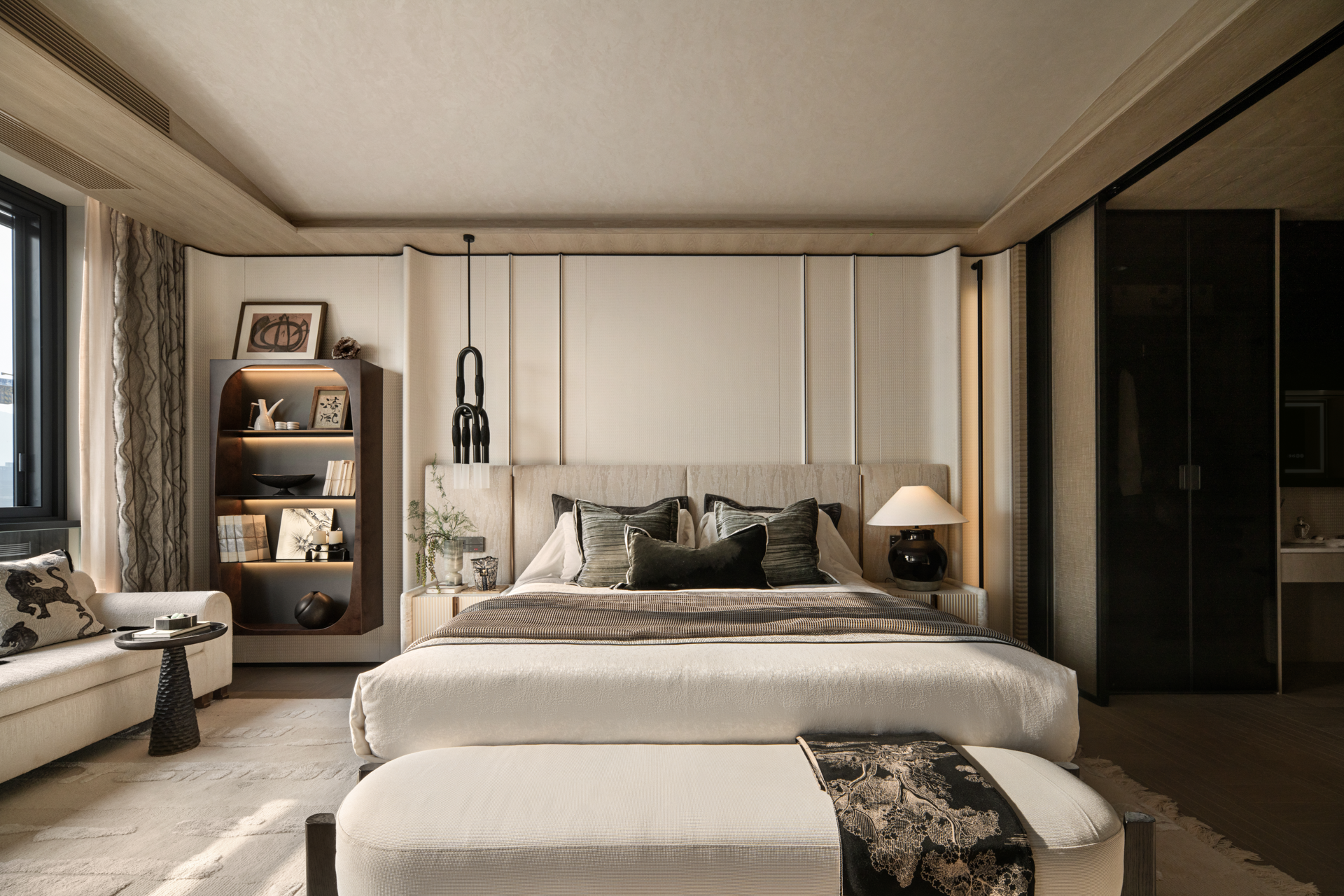 【IF DESIGN】新松弛主义丨杭州咏湖云庐中叠丨中国杭州丨软装IF DESIGN羽果设计-22