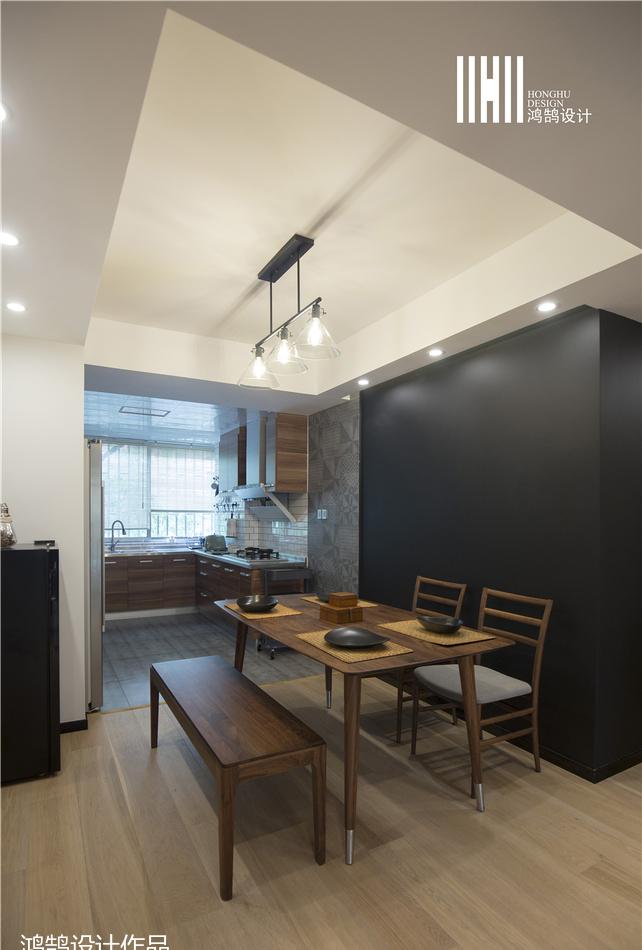 98㎡北欧风家居,原木韵味与怀旧水泥墙的完美结合-13