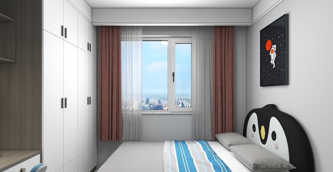 现代简约三居室设计-10