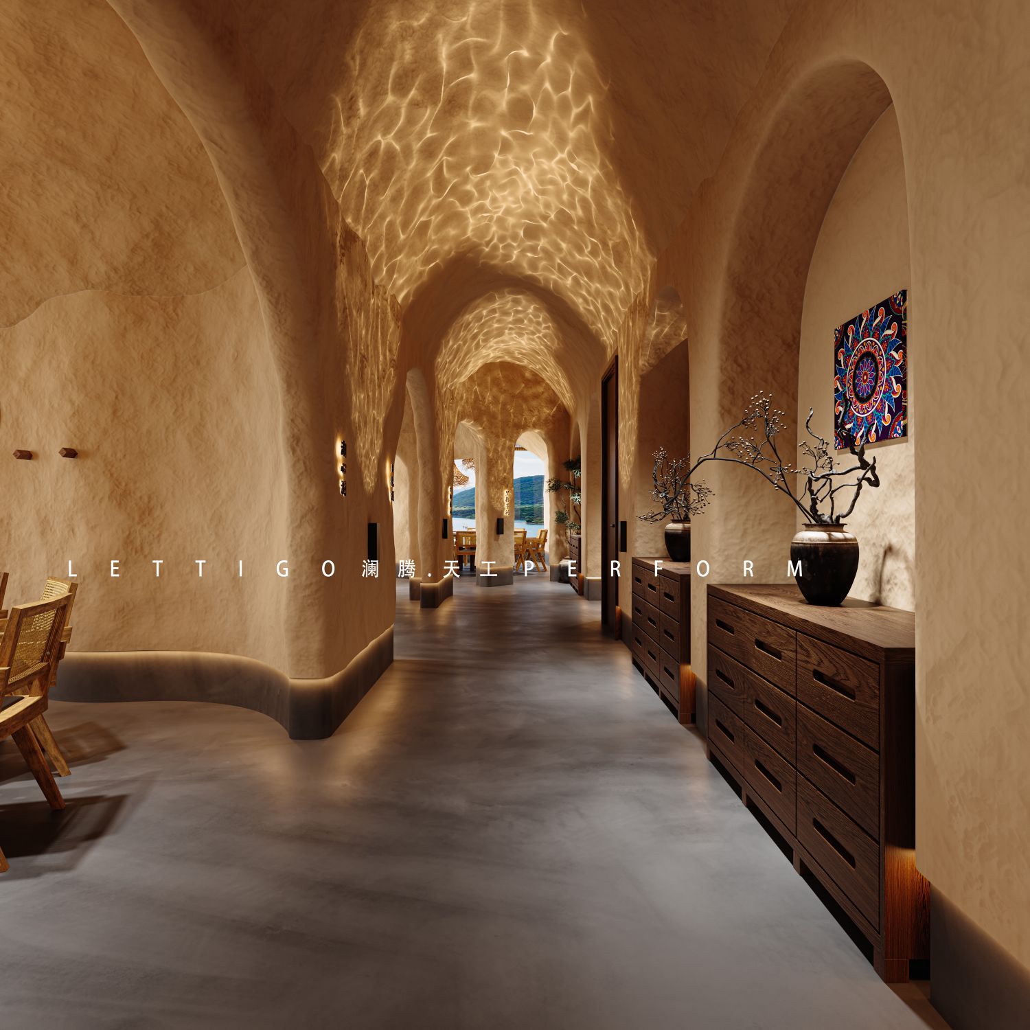 来感受一下洞穴风餐厅的独特氛围感吧-5