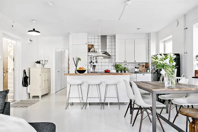 温馨雅致家庭公寓 | 禅意满满的白色与木色空间-10