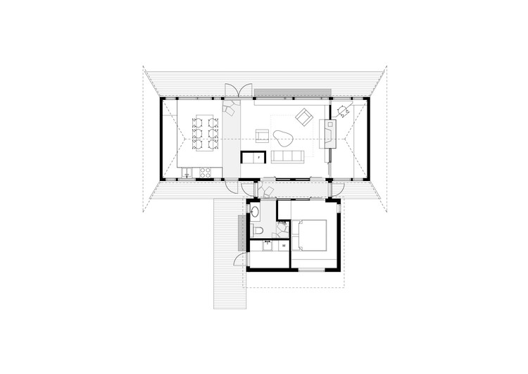挪威海边现代共生小屋-8