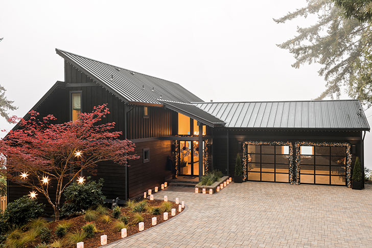 现代雪景水岸宅邸-2