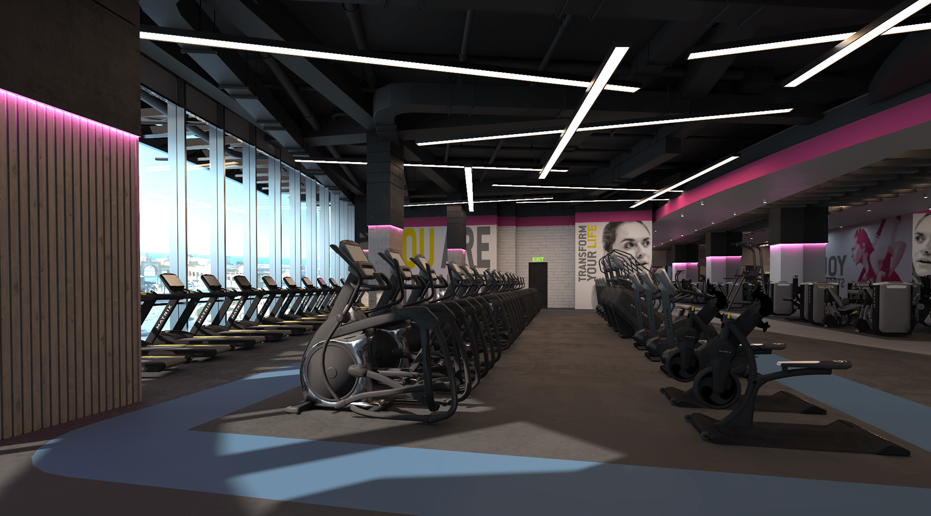 女士专用金仕堡健身房丨Archgroup-39