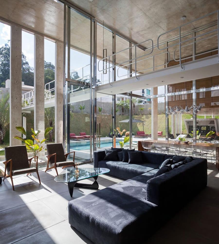 巴西 Botucatu 之家——现代简约与自然的和谐融合-14