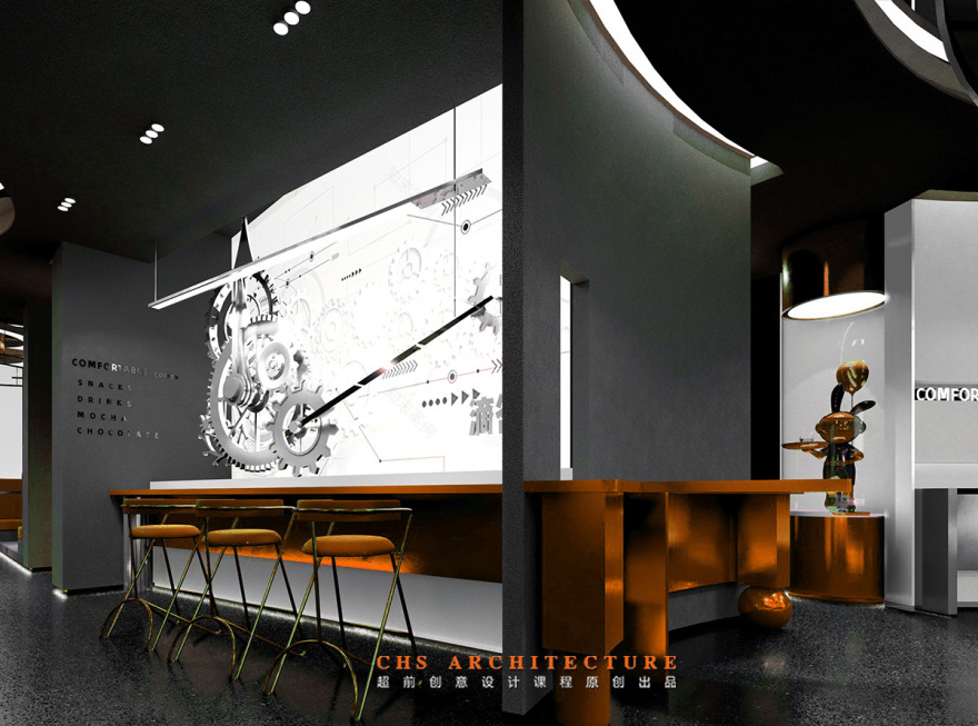 滴答 · 暗黑咖啡吧原创方案设计丨超前设计(超前创意设计教育)-39