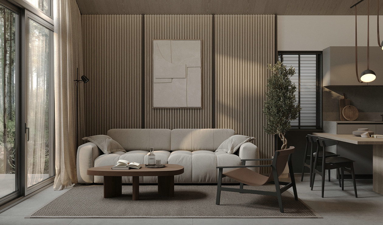 乌克兰原木风小空间公寓设计 超精致！-1