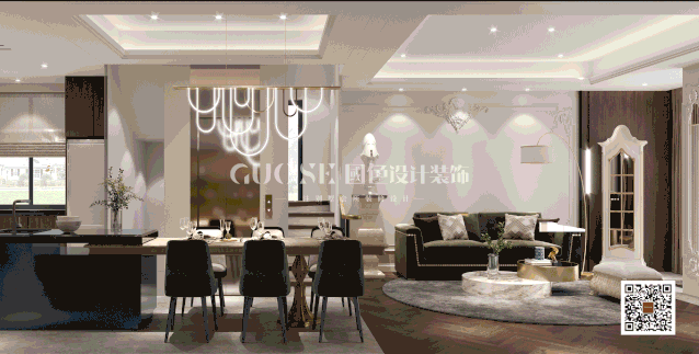 国色设计丨167m²轻奢新中式,删繁去奢缔造简雅之美...-61