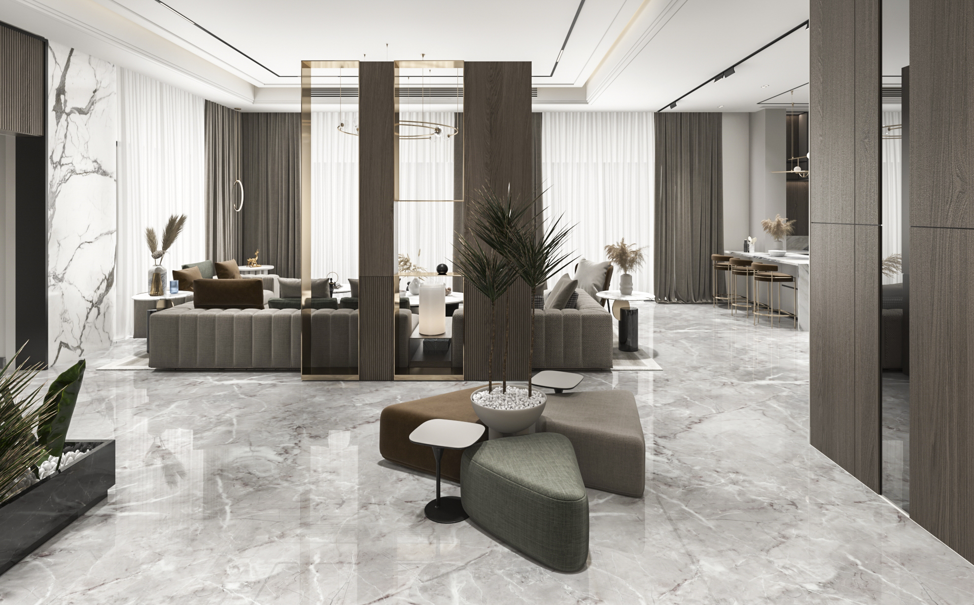 Luxurious familiy living basement design based in UAE-1