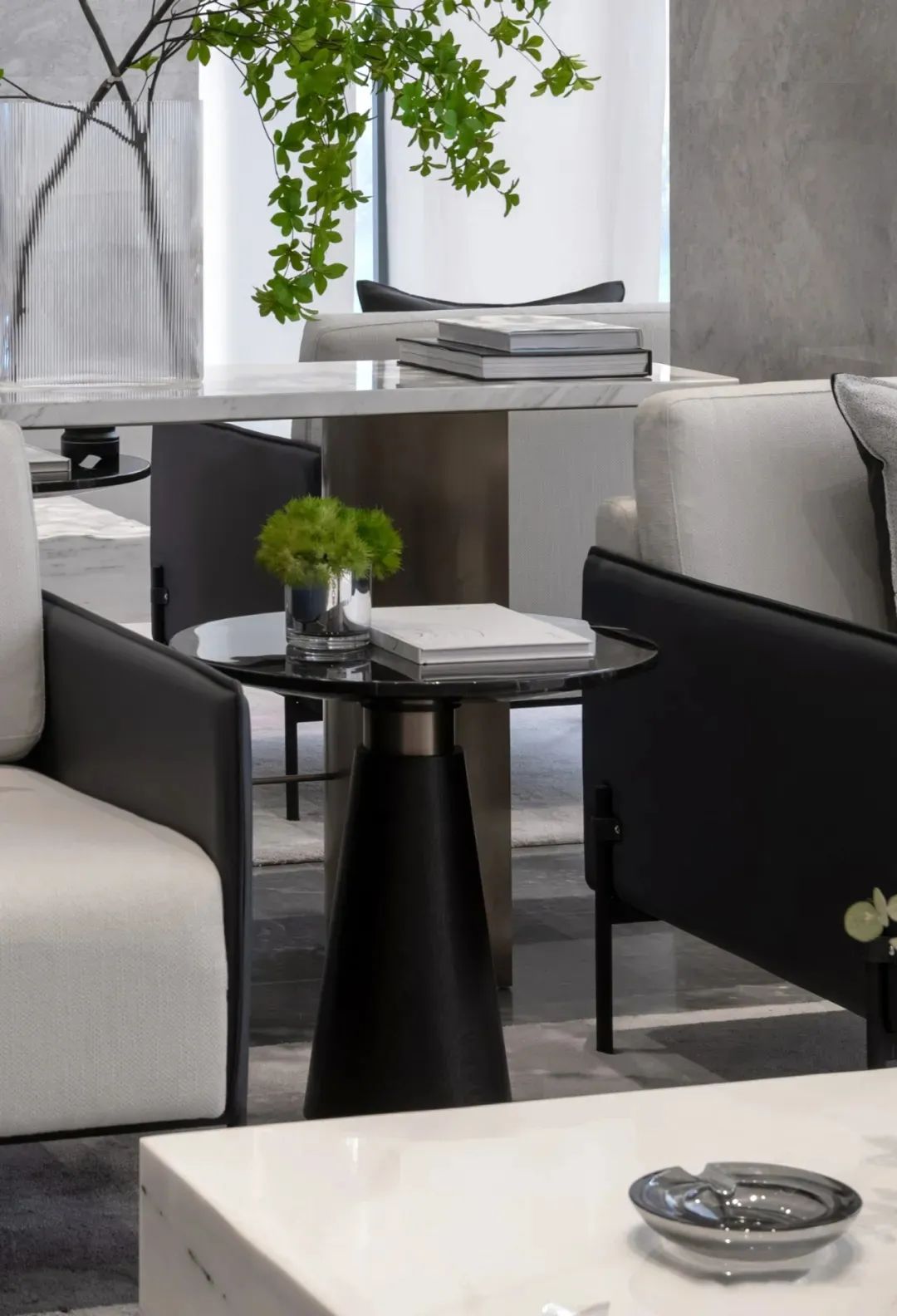 融创南昌·玖玺台销售中心 | 现代简约中的艺术与自然共生-28