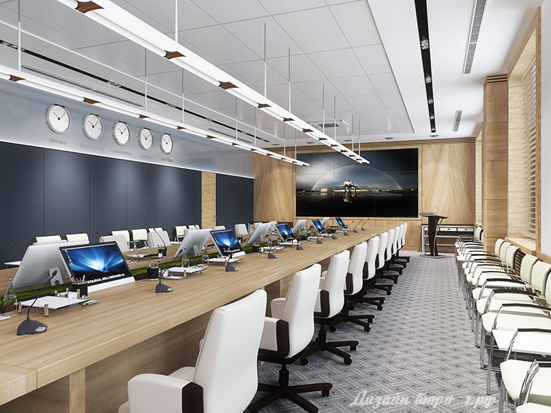 Дизайн офиса Объединенной Авиастроительной Корпорации. 100 кв.м. Москва-11