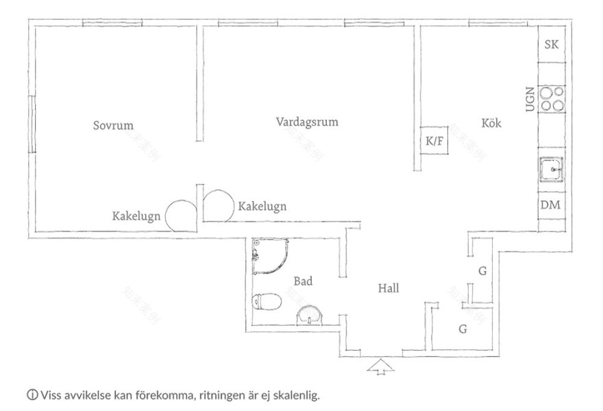 瑞典 60 平米温馨公寓,丰富纺织品打造舒适氛围-26